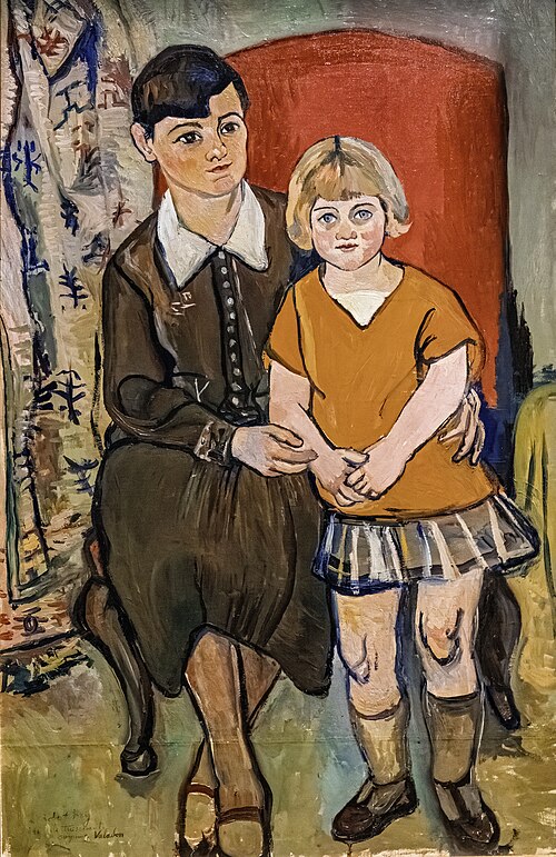 Mrs. Robert Rey and her daughter Sylvie, 1920, Suzanne Valadon
