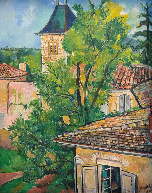 La Cour du Château de Saint-Bernard, 1930, Suzanne Valadon