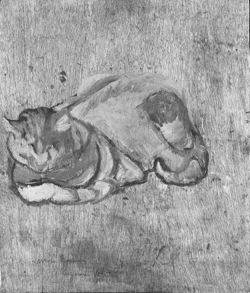 Raminou cat study, 1917, Suzanne Valadon