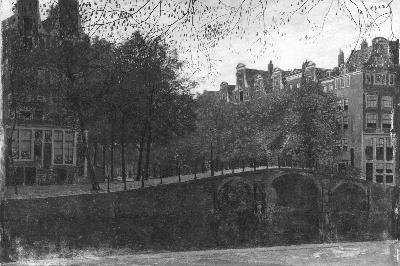 Leidsegracht van de Herengracht gezien, rechts het huis met de vier Heemskinderen, 1896, Cornelis Gerardus 't Hooft