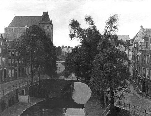 Het huis Oudaen aan de Oudegracht te Utrecht, 1905, Cornelis Gerardus 't Hooft