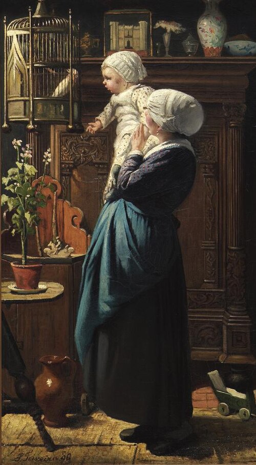 Waar is het papegaaitje?, 1880, Sara Teixeira de Mattos