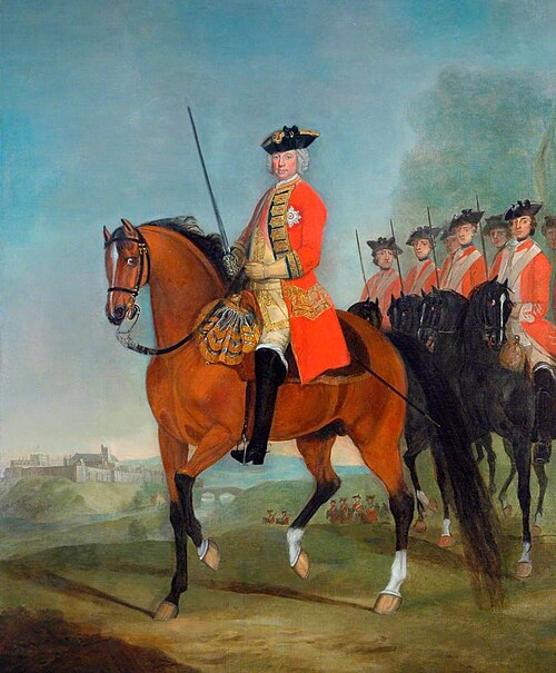 Major General the Honourable Sir Charles Howard, CB, Colonel of the Regiment (1738–1748), 1745, David Morier
