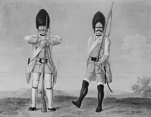 Grenadiers, Infantry Regiments "Lothingren" and "Arberg", 1748, David Morier