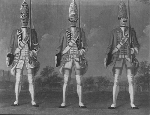 Grenadiers,Infantry Regiments 3A "Freudemann", 4B "Hugo" and 5B "Hodenberg", 1752, David Morier