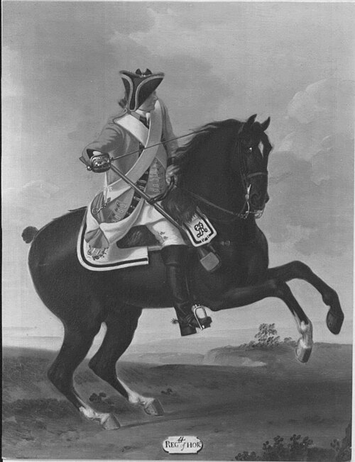 Private, 4th Horse, 1751, 1755, David Morier