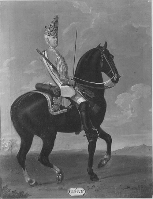 Private, 1st Troop of Horse Grenadier Guards, 1751, 1755, David Morier