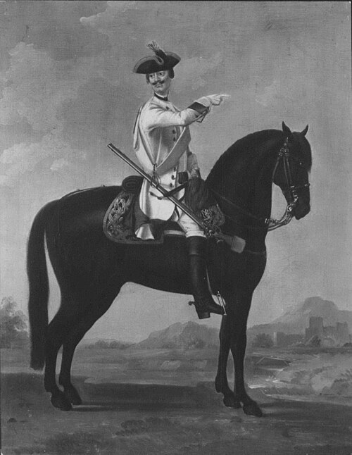 Private, Regiment of horse 4A "Schulzen", 1749, David Morier