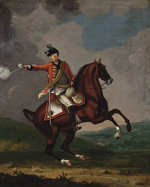 Private, 16th Light Dragoons, 1760, David Morier