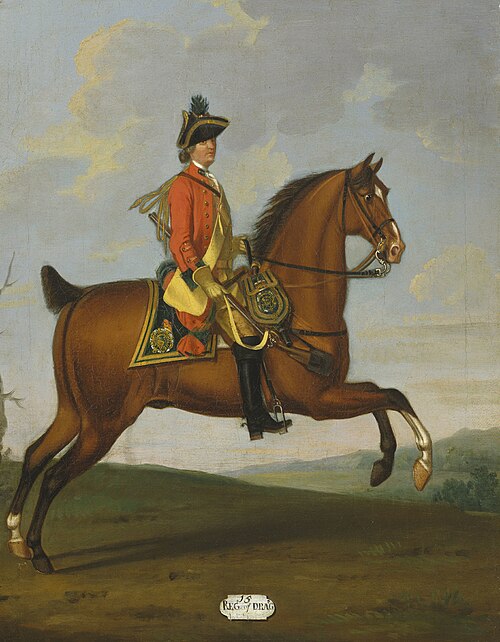 Private, 15th (The Duke of Cumberland's) Dragoons, 1747, David Morier