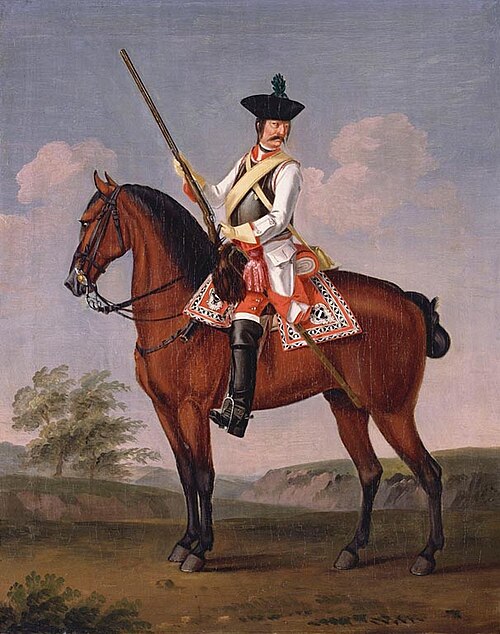 Private, 15th Regiment of Cuirassiers 'Diemar', 1748, David Morier