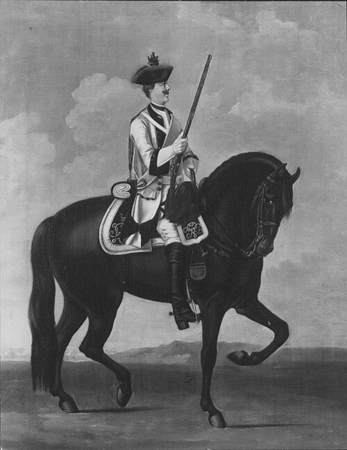 Private, Regiment of Horse "Gräfendorff", 1748, David Morier