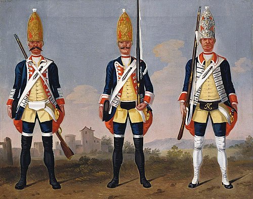 Grenadiers, Grenadier Regiment, Foot Guards and Regiment 'König'., 1748, David Morier