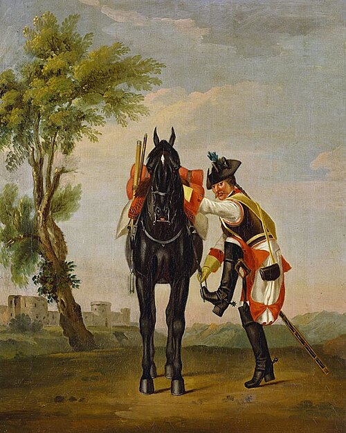 Private, 10th Regiment of Cuirassiers 'Pfalz-Birkenfeld', 1748, David Morier