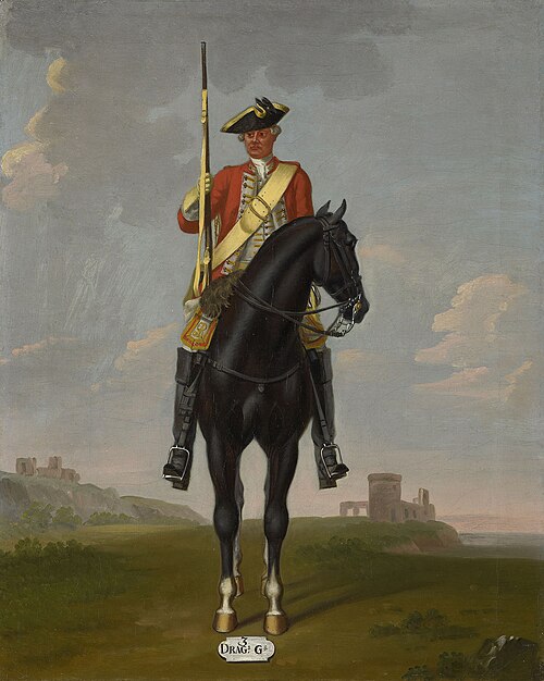 Private, 3rd Dragoon Guards, 1751, 1755, David Morier