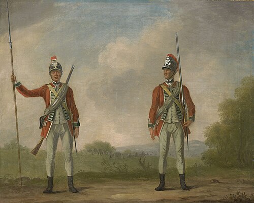 Privates, 119th (Prince's Own) Regiment of Foot, 1762-3, 1762, David Morier