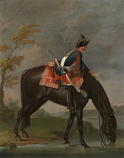 Private, Regiment of Dragoons "König", 1748, David Morier