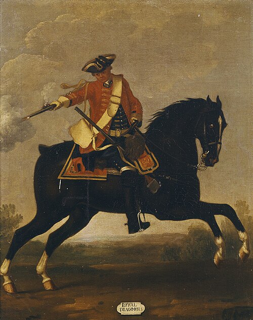Private, 1st Royal Dragoons, 1751, 1755, David Morier
