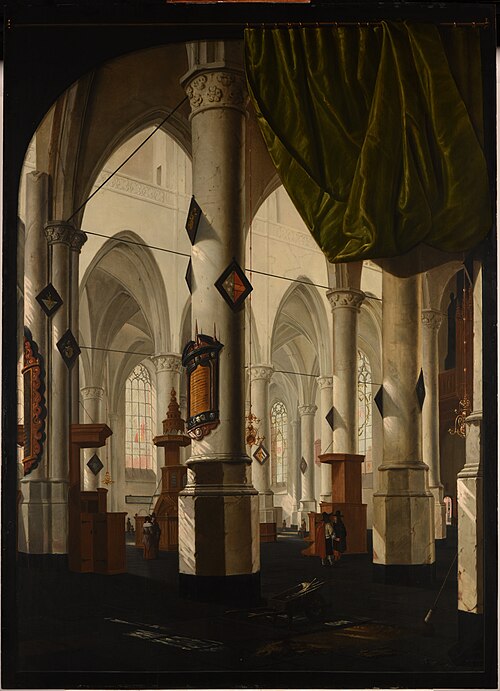 Intérieur d’église, 1654, Daniel de Blieck