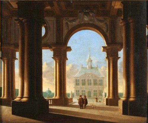 Vue d'un palais., 1656, Daniel de Blieck