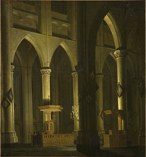Intérieur d'église, 1650, Daniel de Blieck