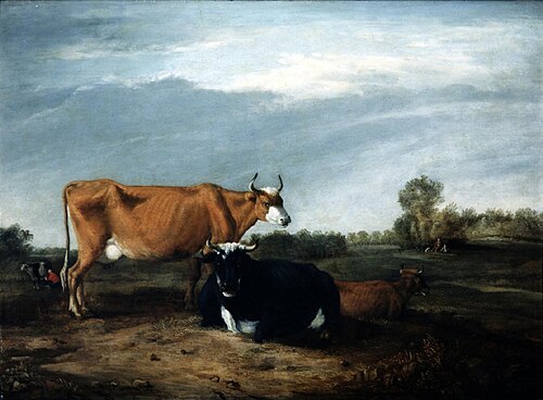 Landscape with cattle, 1640, Albert Klomp
