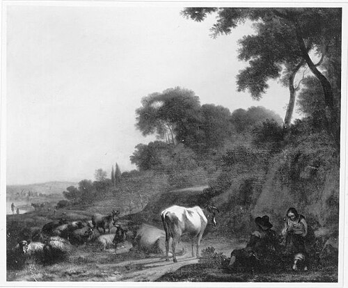 Landschaft mit Vieh, 1656, Albert Klomp