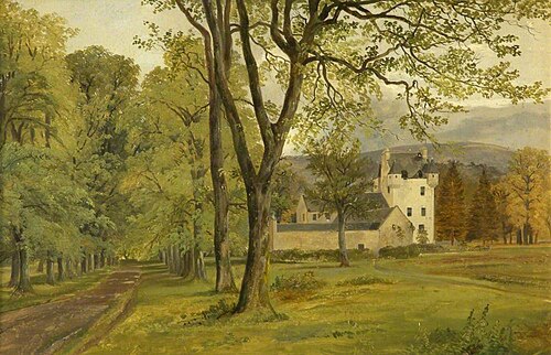Meggernie, Glen Lyon, from the Avenue, 1841, Richard Ansdell