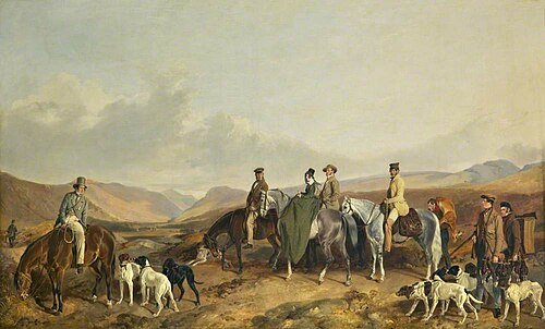 A Shooting Party at Meggernie, 1841, Richard Ansdell