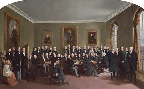 The Boardroom of the Liverpool Blue Coat Hospital, 1844, Richard Ansdell