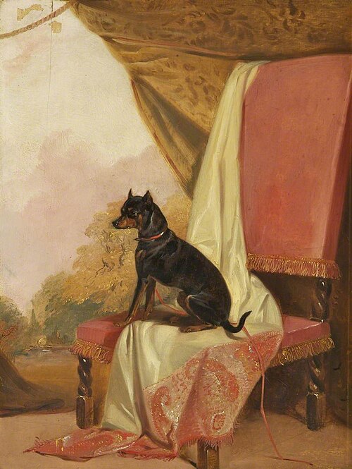 'Tiny', a Manchester Terrier, 1844, Richard Ansdell