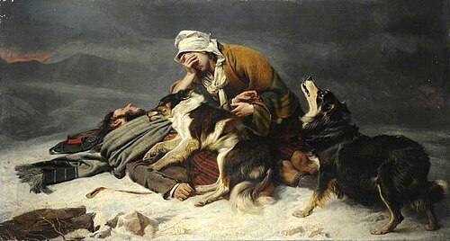 The Lost Shepherd, 1860, Richard Ansdell