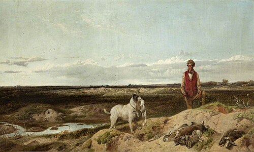 Ferreting, 1863, Richard Ansdell