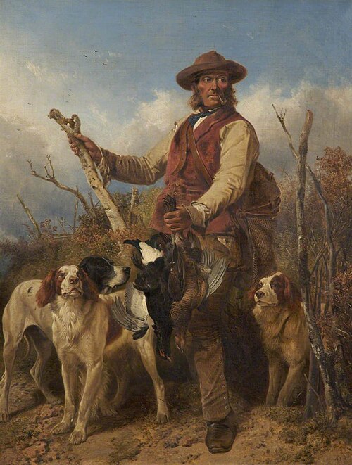 Gamekeeper with Dogs, 1866, Richard Ansdell