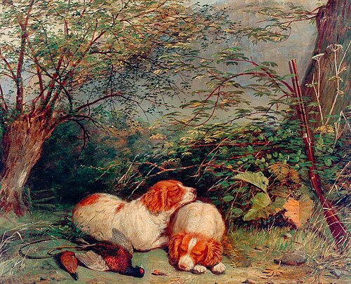 Dogs and a Pheasant, , Richard Ansdell