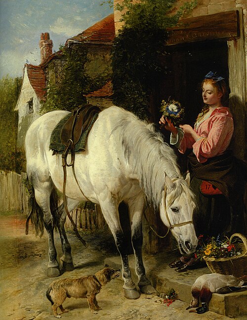 The Gardeners Daughter, 1850, Richard Ansdell