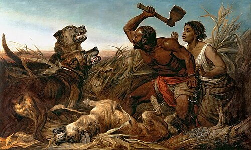 The Hunted Slaves, 1861, Richard Ansdell