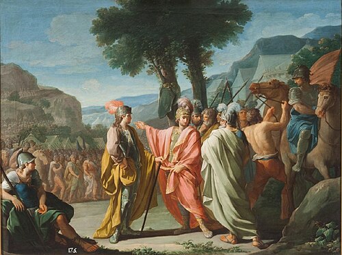 Aníbal y su ejército en los Alpes, 1778, Agustín Navarro