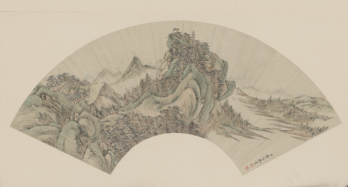 董诰山水扇面, , Dong Gao