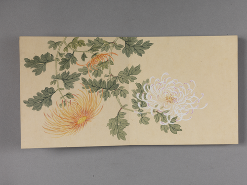 董诰金英凝露图小册, , Dong Gao