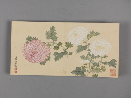 董诰陶篱益寿图小册, , Dong Gao