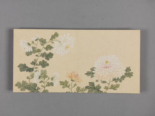 董诰陶篱益寿图小册, , Dong Gao