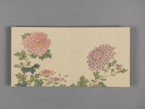 董诰陶篱益寿图小册, , Dong Gao