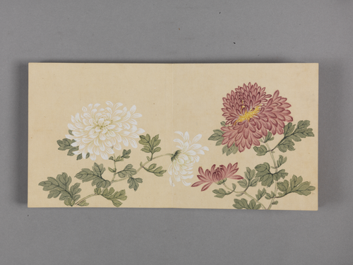 董诰陶篱益寿图小册, , Dong Gao