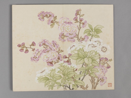 董诰绣谷丛芳图册, , Dong Gao
