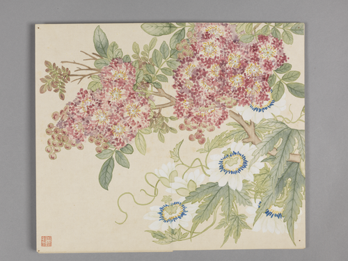 董诰绣谷丛芳图册, , Dong Gao