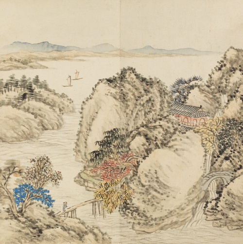 董诰仿宋元山水册, , Dong Gao