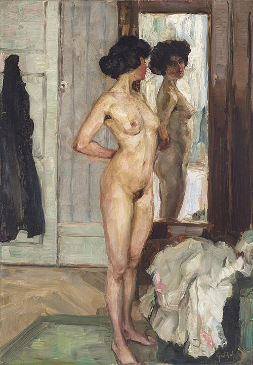 In Front of the Mirro, 1910, Wilhelm Gallhof