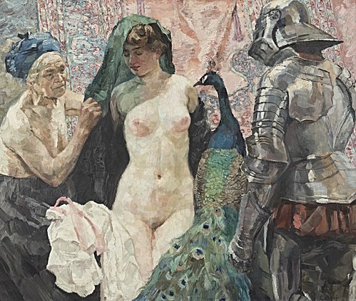 Die Versuchung des Ritters, 1910, Wilhelm Gallhof