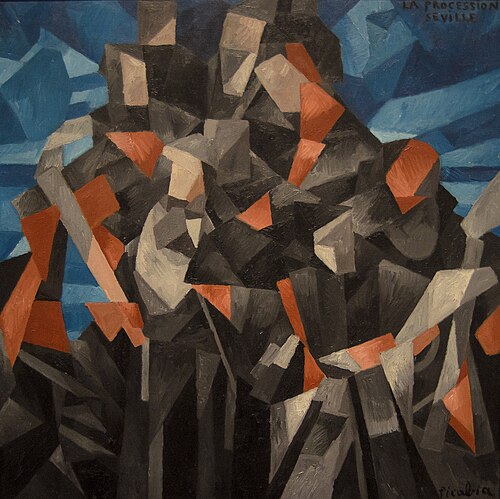 The Procession, Seville, 1912, Francis Picabia